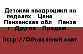 Детский квадроцикл на педалях › Цена ­ 3 000 - Пензенская обл., Пенза г. Другое » Продам   